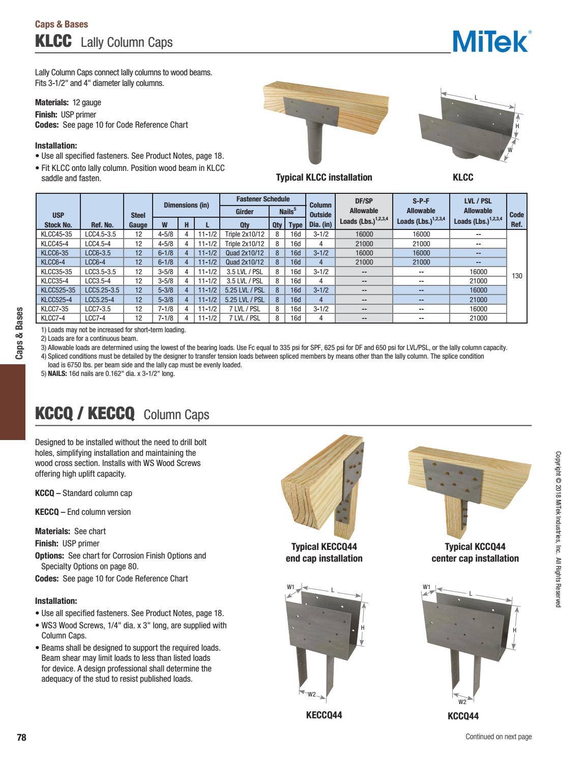 USP Structural Connectors Catalog USA by Ram Tool Construction Supply