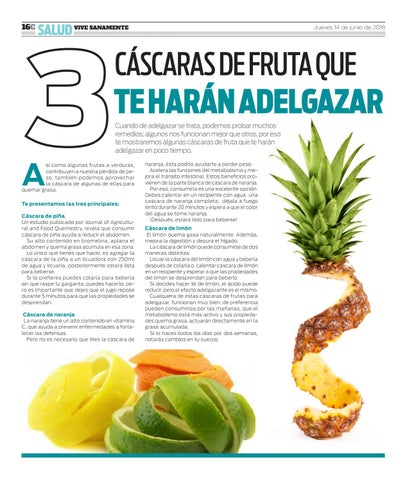 Cascara de naranja para adelgazar
