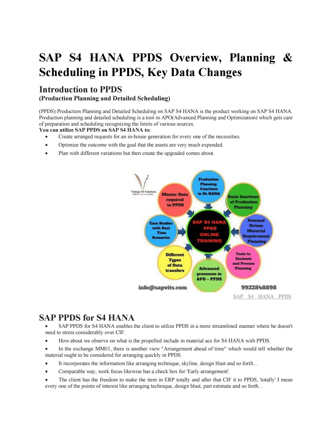 SAP PPDS PDF by shruti.allentics - Issuu