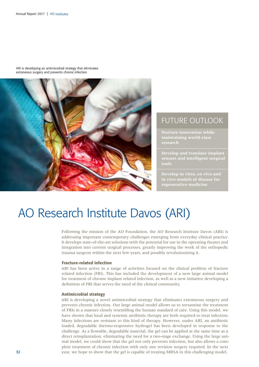 AO Foundation Annual Report 2017 by AO Foundation Issuu