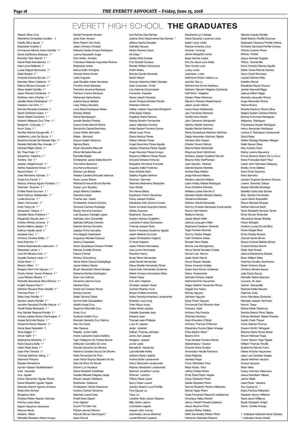 THE EVERETT ADVOCATE - Friday, June 15, 2018 by Mike Kurov - Issuu