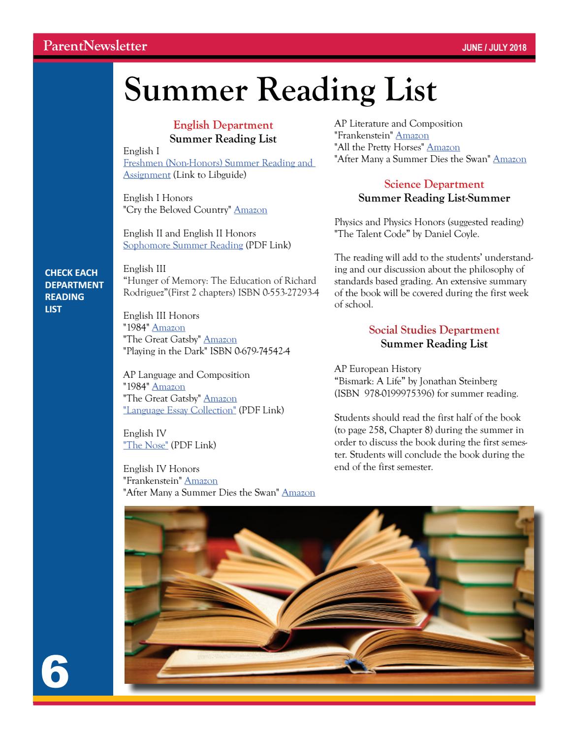 Important Of English Language Essay Writing A High School Essay also Essay Paper Checker Junejuly Parentnewsletter By La Salle College Preparatory Issuu George Washington Essay Paper