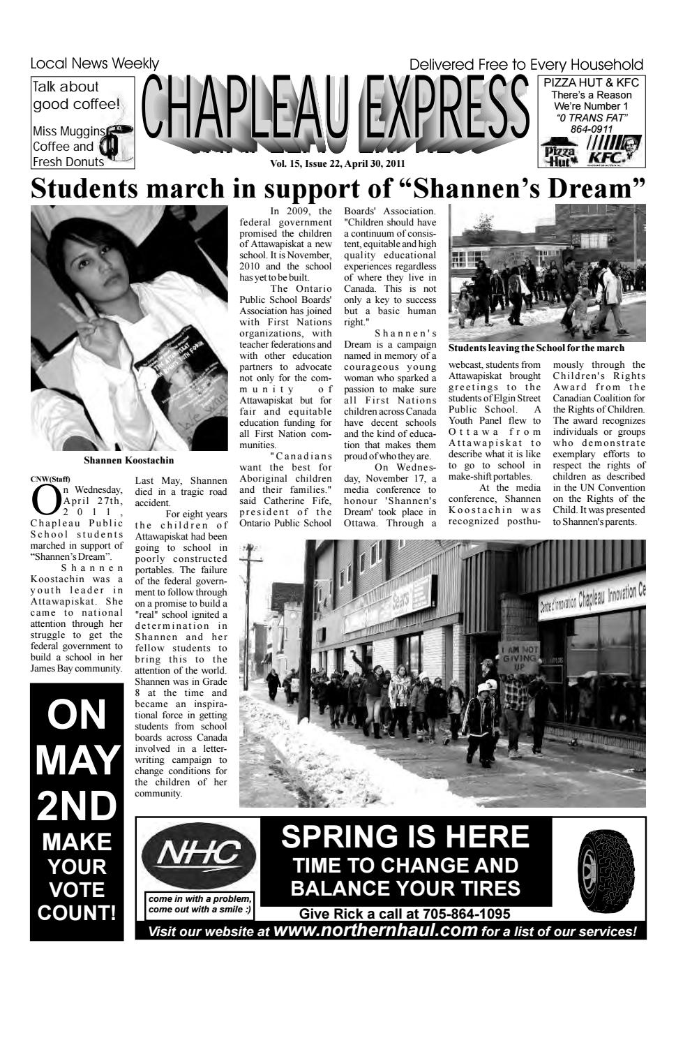 04302011 by The Chapleau Express Issuu