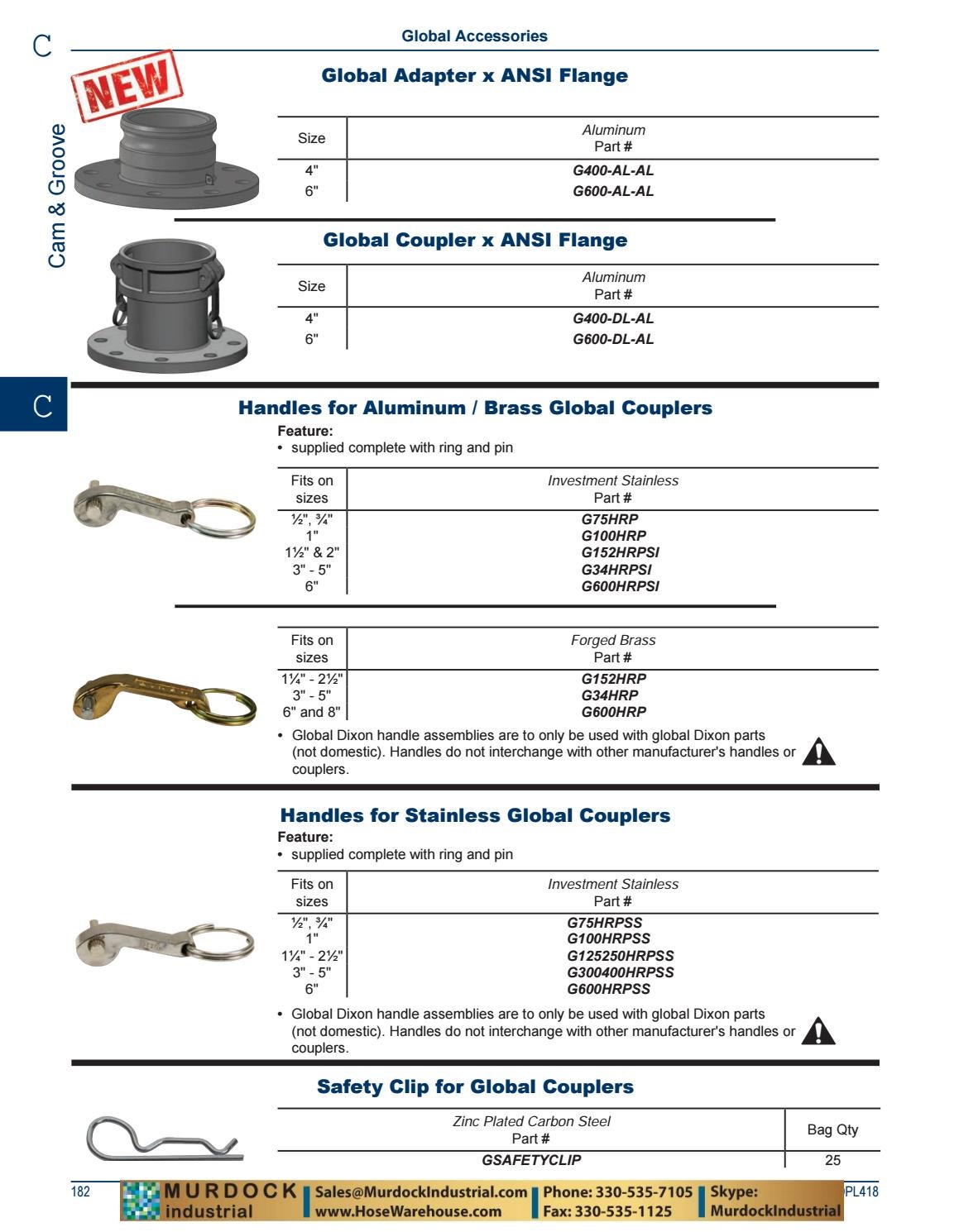 Dixon Valve and Coupling Complete PDF Catalog DPL418 2018 by Murdock