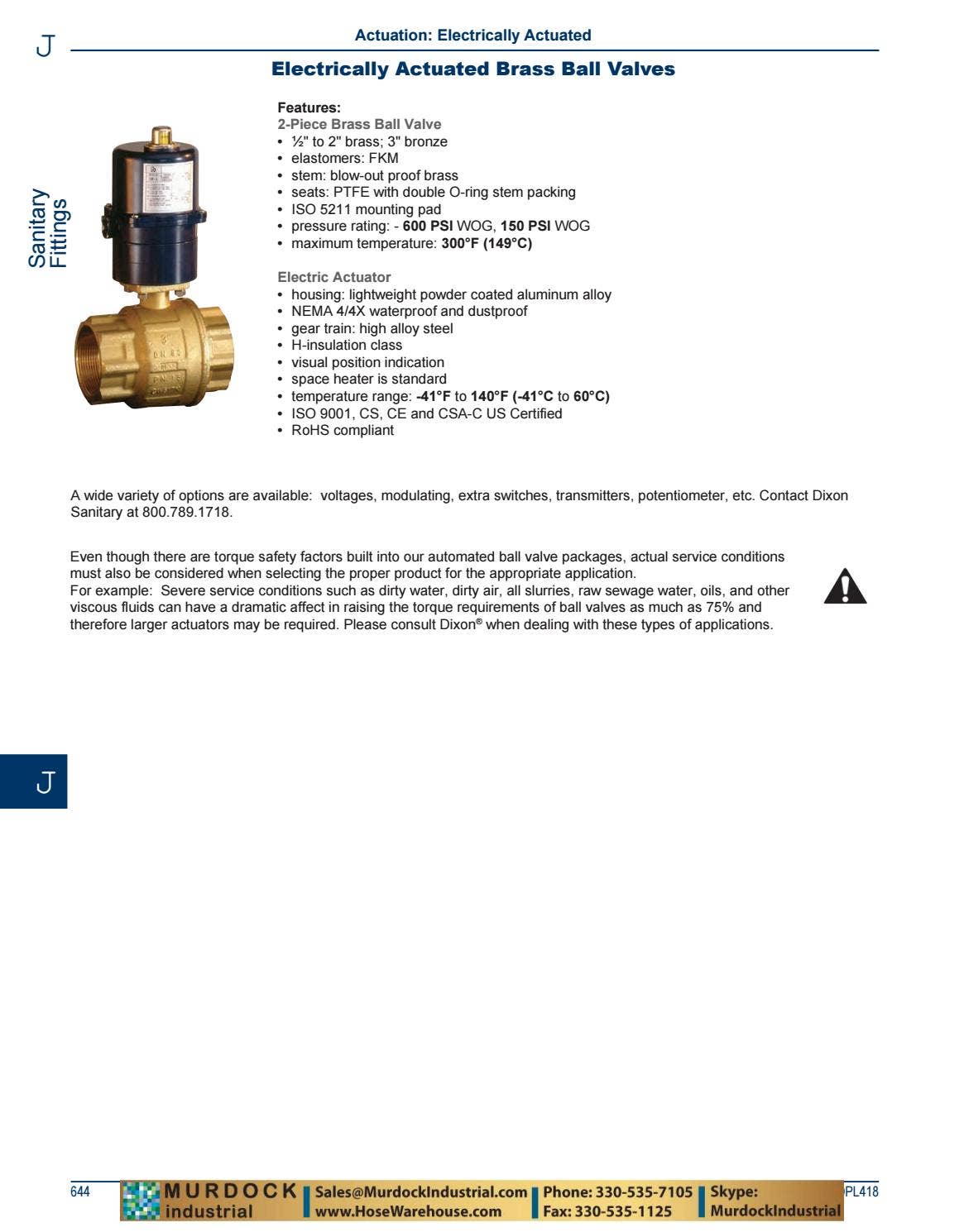 Dixon Valve and Coupling Complete PDF Catalog DPL418 2018 by Murdock