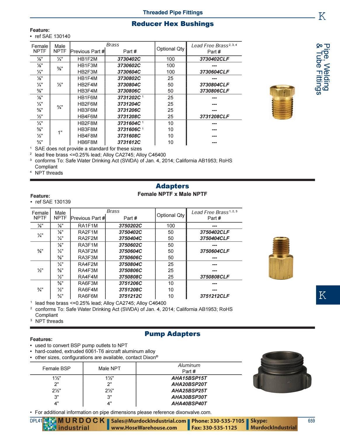 Dixon Valve and Coupling Complete PDF Catalog DPL418 2018 by Murdock