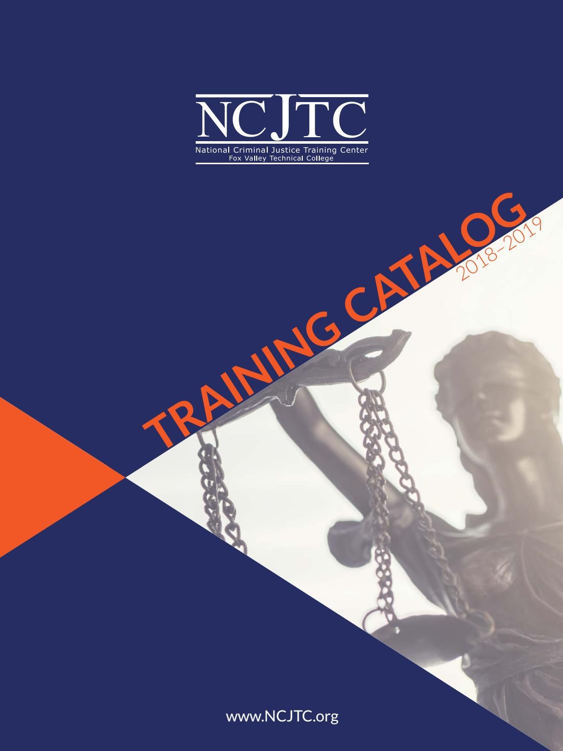 NCJTC Training Catalog 20182019 by Fox Valley Technical College Issuu