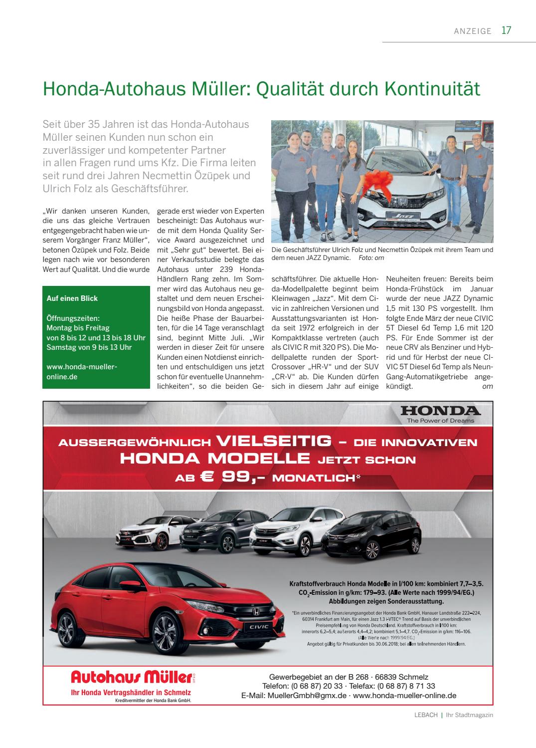 Lebach Ihr Stadtmagazin 01 2018 By Saarbrucker Verlagsservice