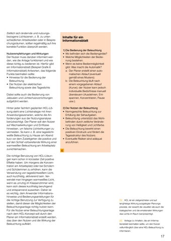 licht.wissen 21 „Leitfaden Human Centric 灯饰 (HCL)" 第 17 页