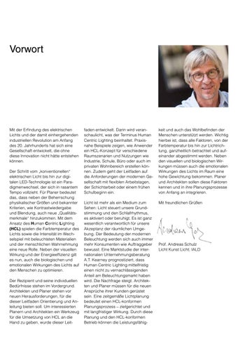 licht.wissen 21 „Leitfaden Human Centric 灯饰 (HCL)" 第 2 页