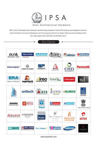 IPSA India IPSA 价格表 家具 Fittings 2018 第 2 页