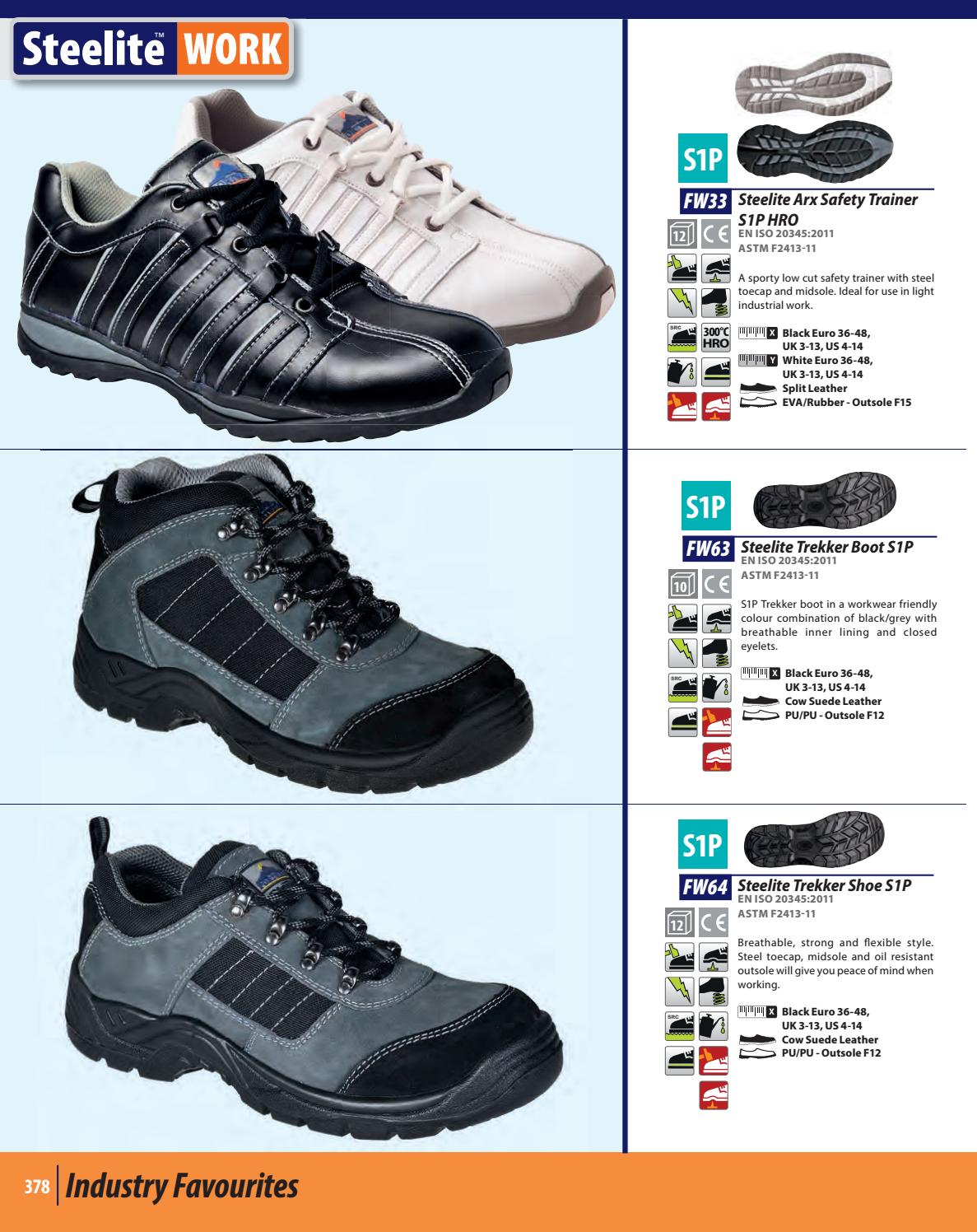 Portwest Steelite Arx Workwear Safety Trainer Shoe S1P HRO