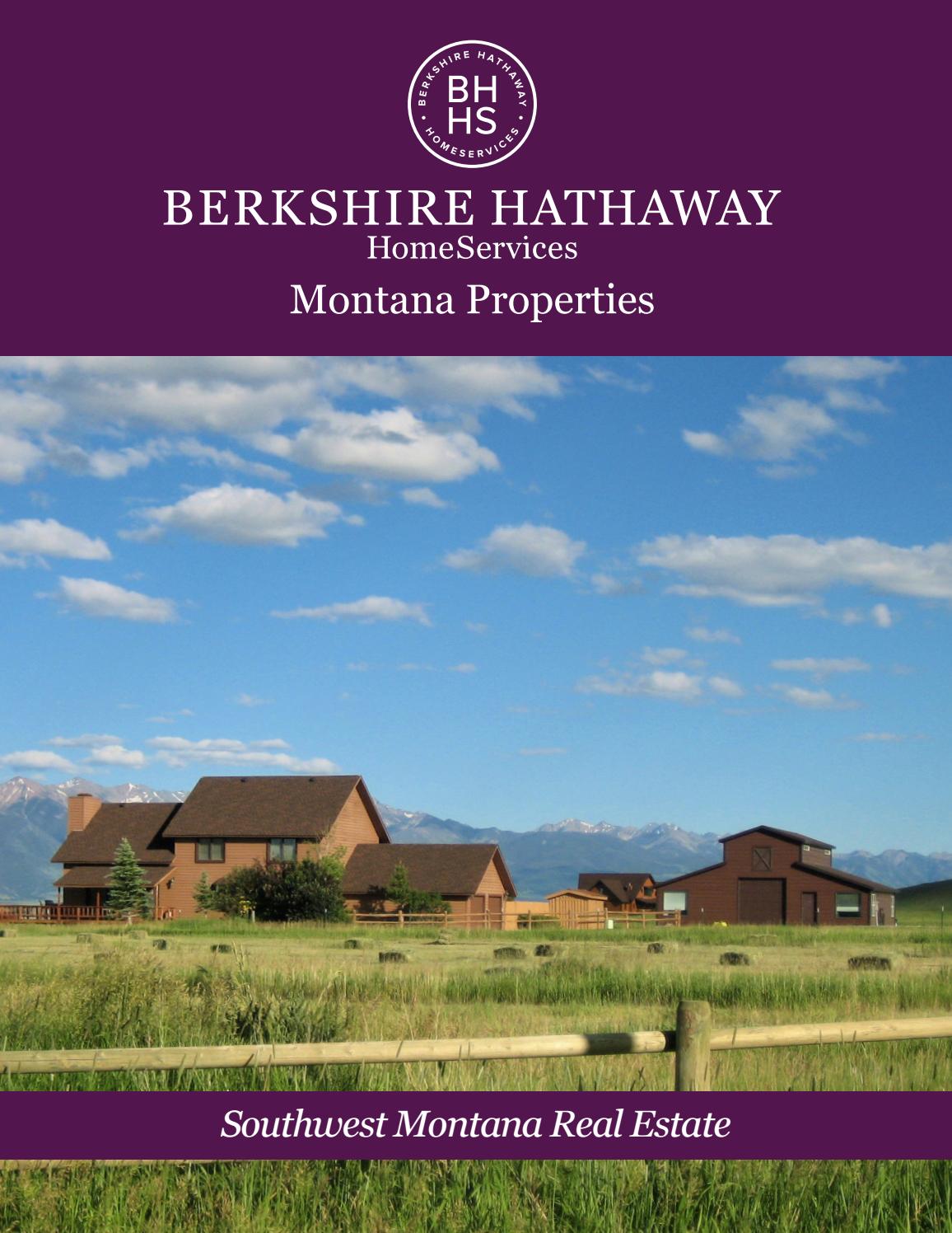 2018 Summer Southwest Montana Real Estate by Berkshire Hathaway
