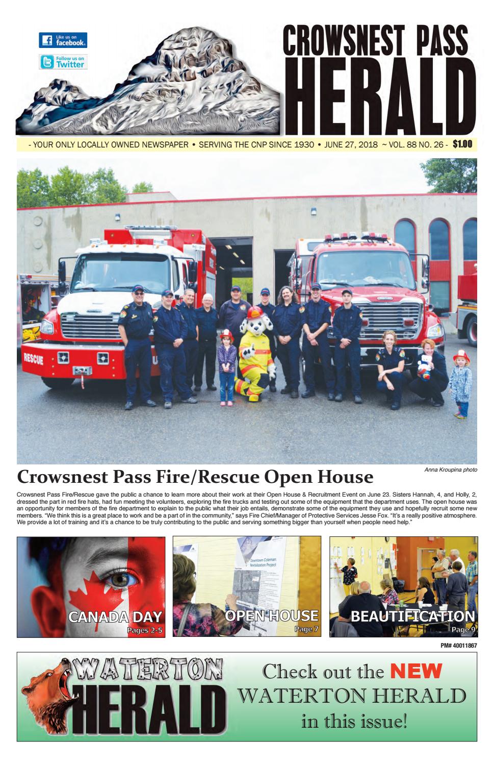 Crowsnest Pass Herald by crowsnestpassherald Issuu