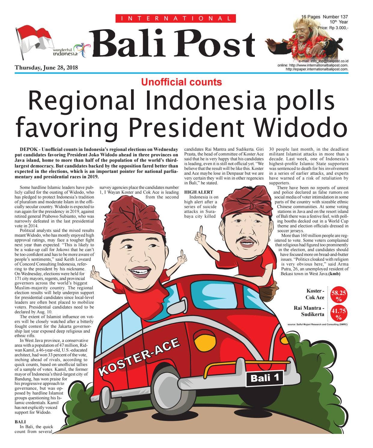 Edition Thursday, June 28, 2018 | International Bali Post by e-Paper ...