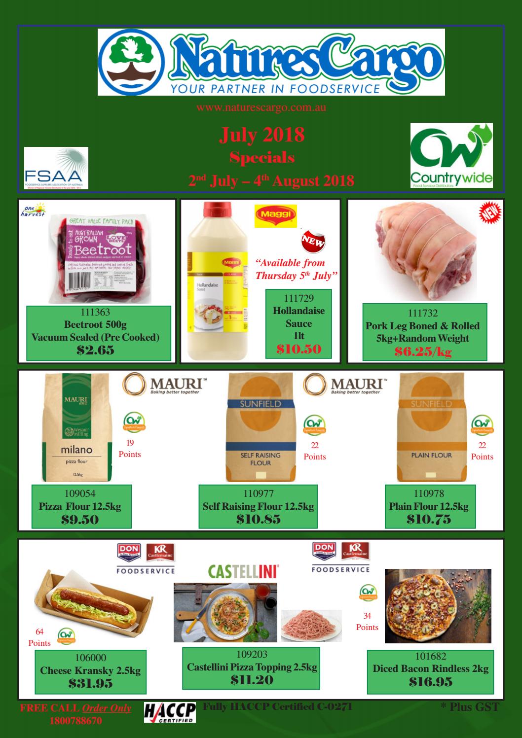 July 2018 special sheet by Natures Cargo Issuu