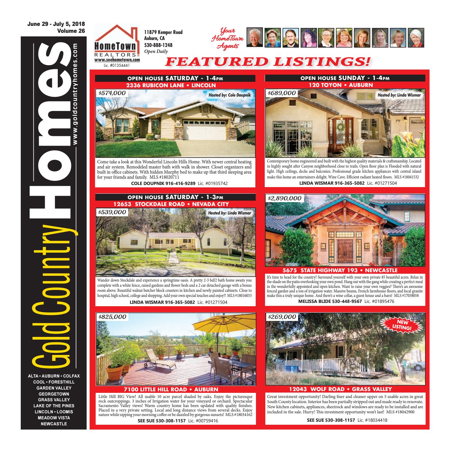 Gold country homes june 29 2018 by Brehm Communications Issuu