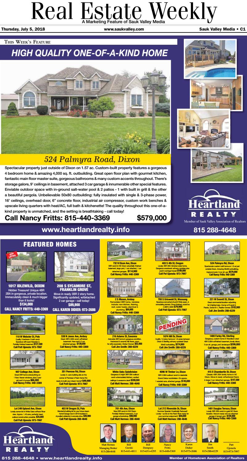 Sauk Real Estate 2018 07 05 by Shaw Media Issuu