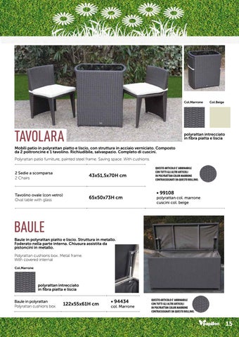 Oggiweb Srl 家具目录 · Catalogo 家具 Giardino 第 15 页
