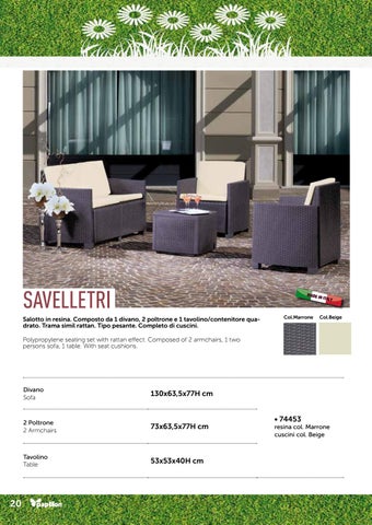Oggiweb Srl 家具目录 · Catalogo 家具 Giardino 第 20 页