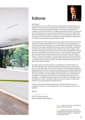 licht.wissen 编号 17 "LEDs: Basics - Applications - Effects" 第 3 页
