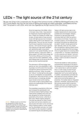 licht.wissen 编号 17 "LEDs: Basics - Applications - Effects" 第 7 页
