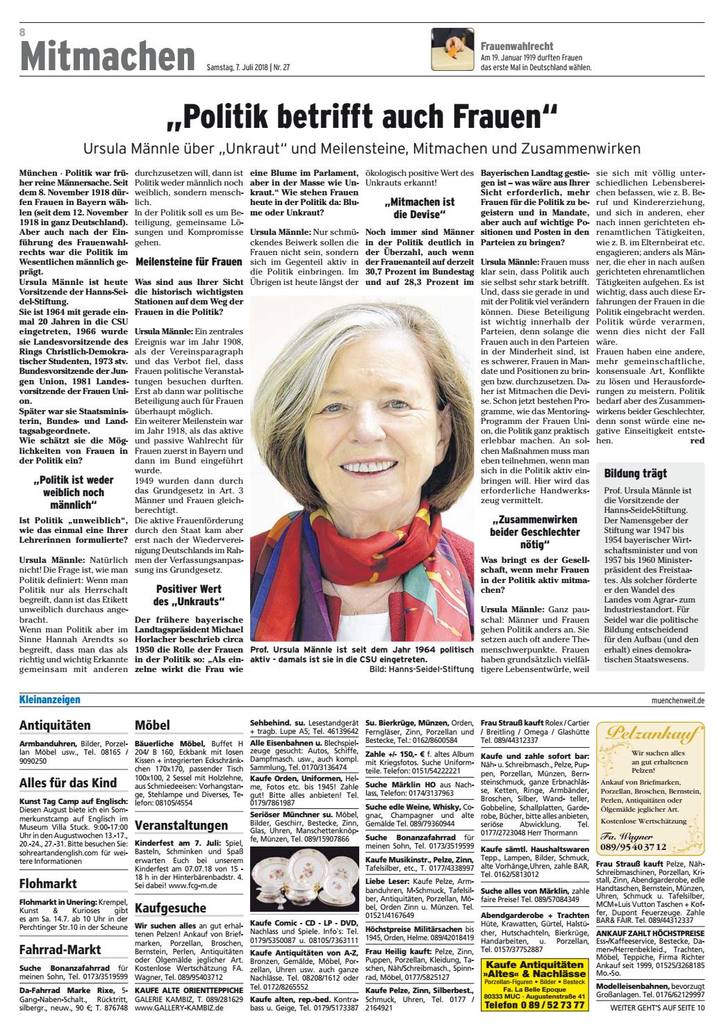 Kw 27 2018 By Wochenanzeiger Medien Gmbh Issuu