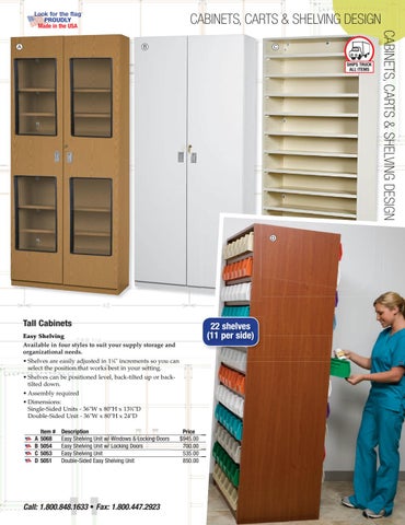 Health Care Logistics 家具目录 · Cabinets, Carts × 层架 第 13 页