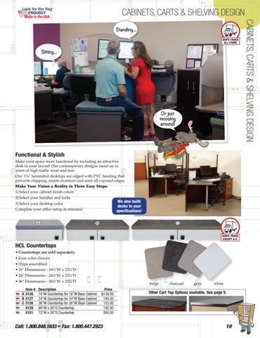 Health Care Logistics 家具目录 · Cabinets, Carts × 层架 第 19 页