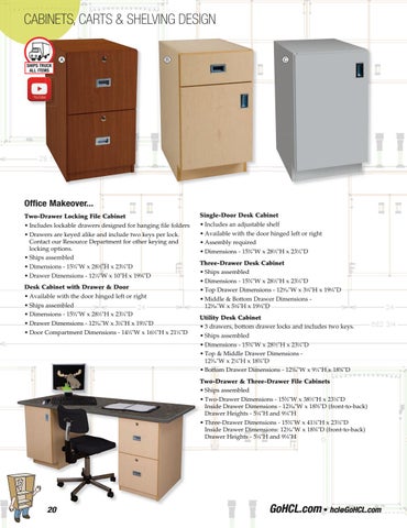 Health Care Logistics 家具目录 · Cabinets, Carts × 层架 第 20 页