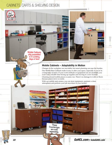 Health Care Logistics 家具目录 · Cabinets, Carts × 层架 第 22 页