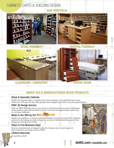 Health Care Logistics 家具目录 · Cabinets, Carts × 层架 第 2 页