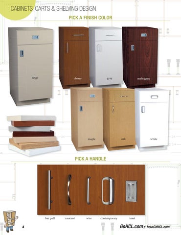 Health Care Logistics 家具目录 · Cabinets, Carts × 层架 第 4 页