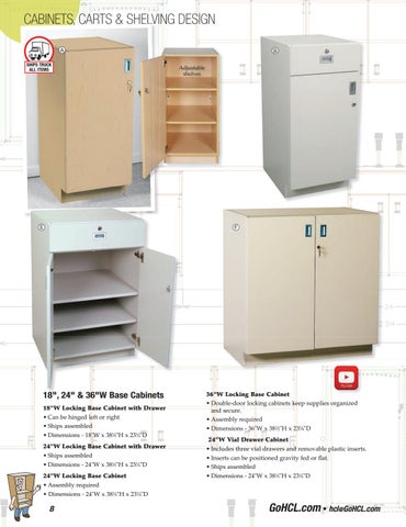 Health Care Logistics 家具目录 · Cabinets, Carts × 层架 第 8 页