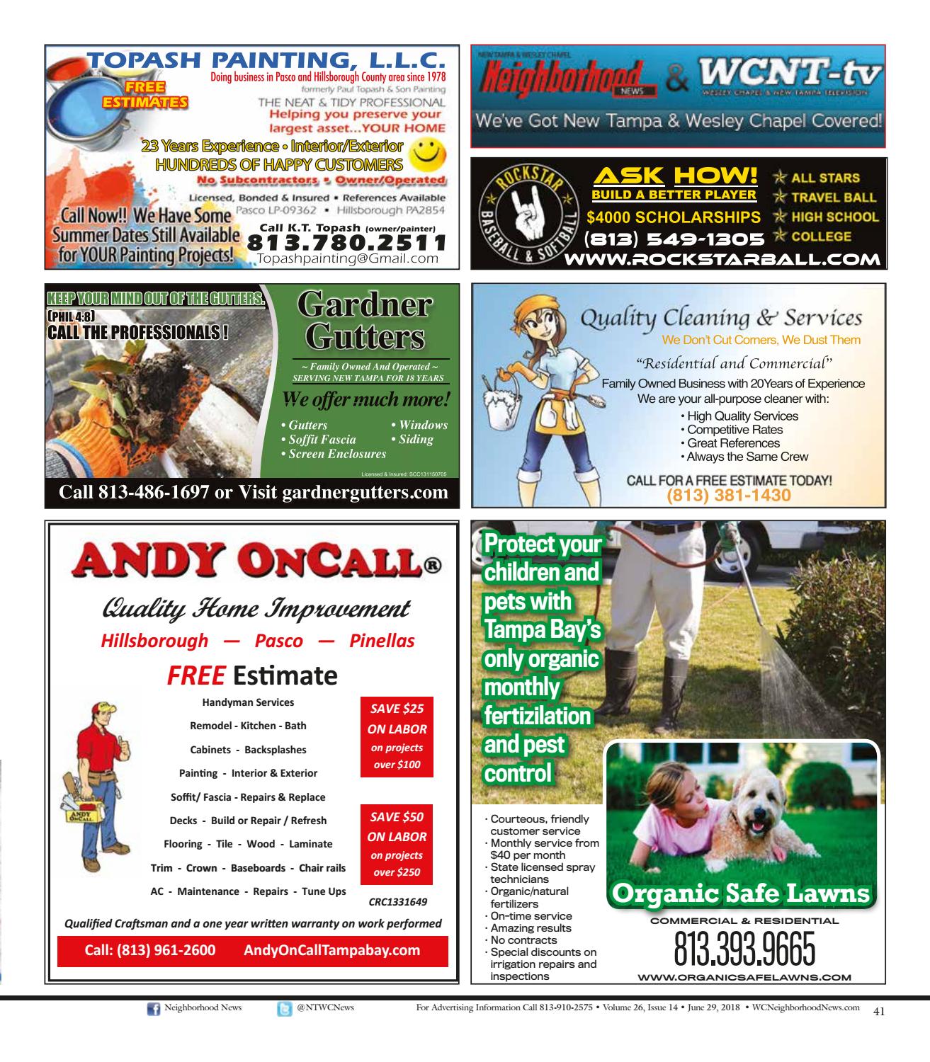 wesley chapel neighborhood news volume 26 issue 14 june handyman labor rates