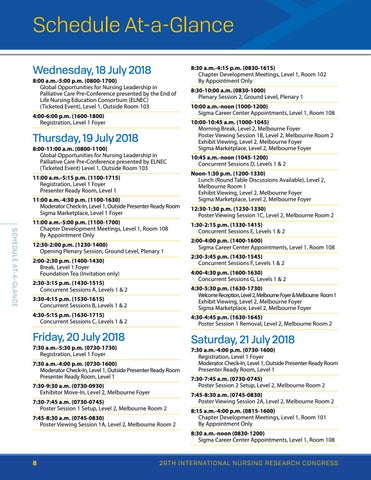 29th 国际 Nursing Research Congress 第 8 页