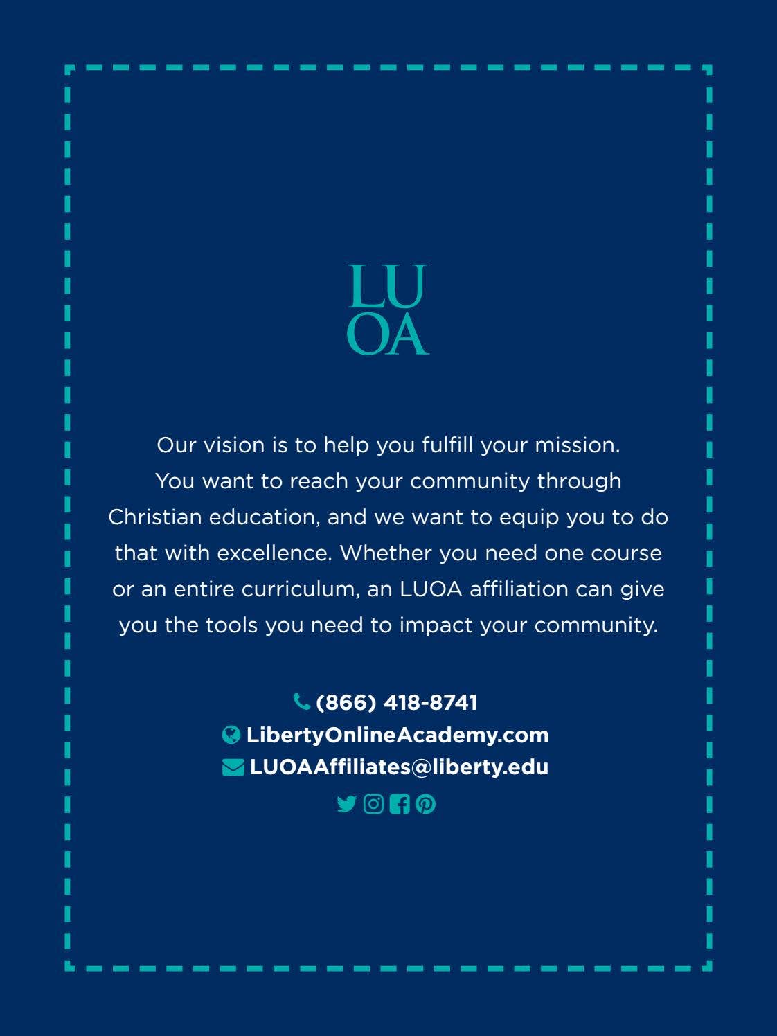 LUOA Strategic Affiliates Extended Brochure by Liberty University - Issuu
