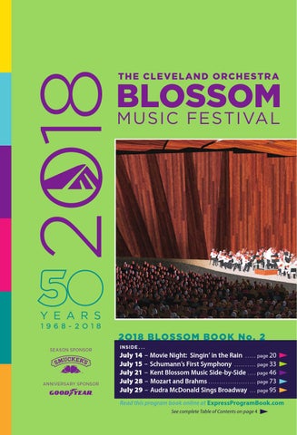 2018 Blossom Music Festival book 2 by Live Publishing - Issuu