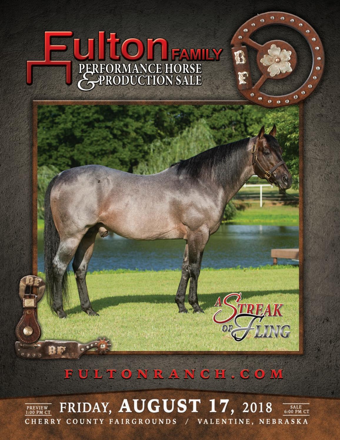 Fulton Family Performance Horses 2018 Sale Catalog by LivestockDirect