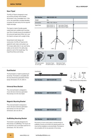 HELLA LED Inspection and Workshop Lamps 第 10 页