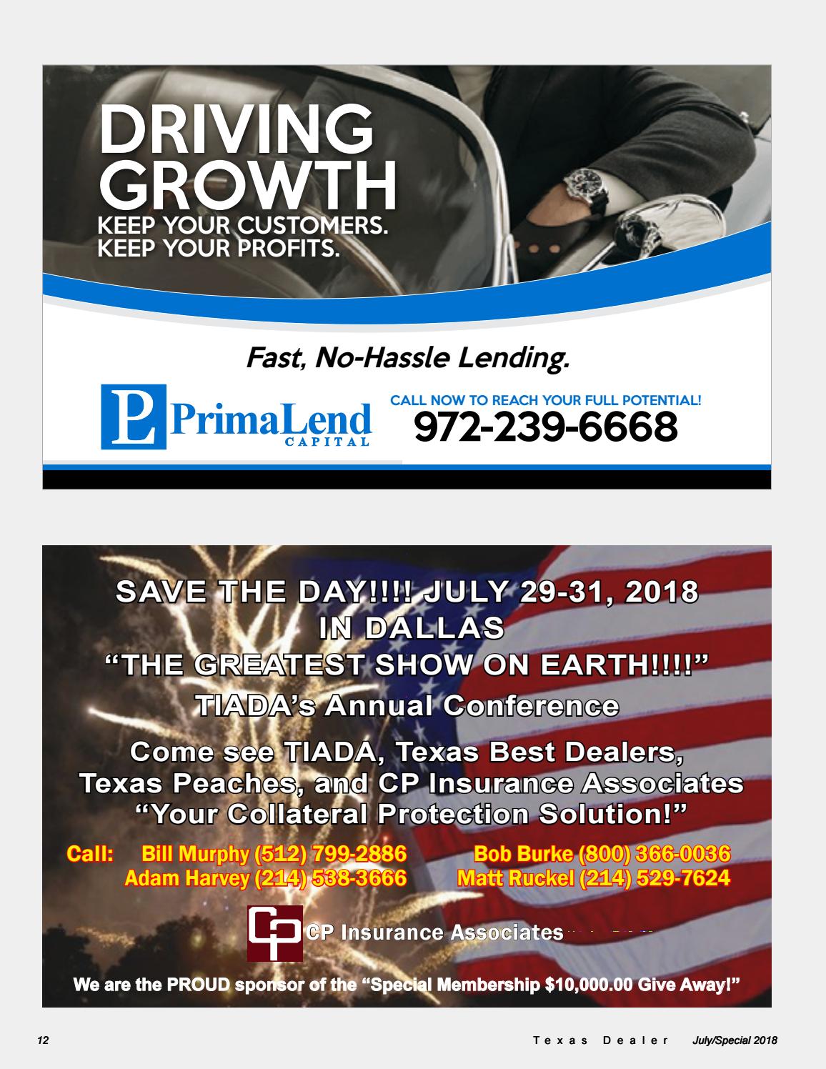 Texas Dealer July 2018 by Texas Independent Auto Dealers Association