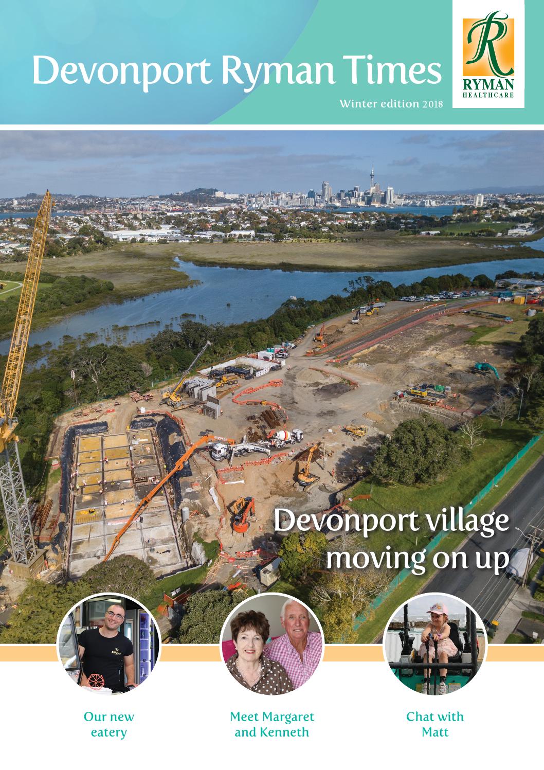 Devonport Ryman Times Winter 18 by Ryman Healthcare Ltd Issuu