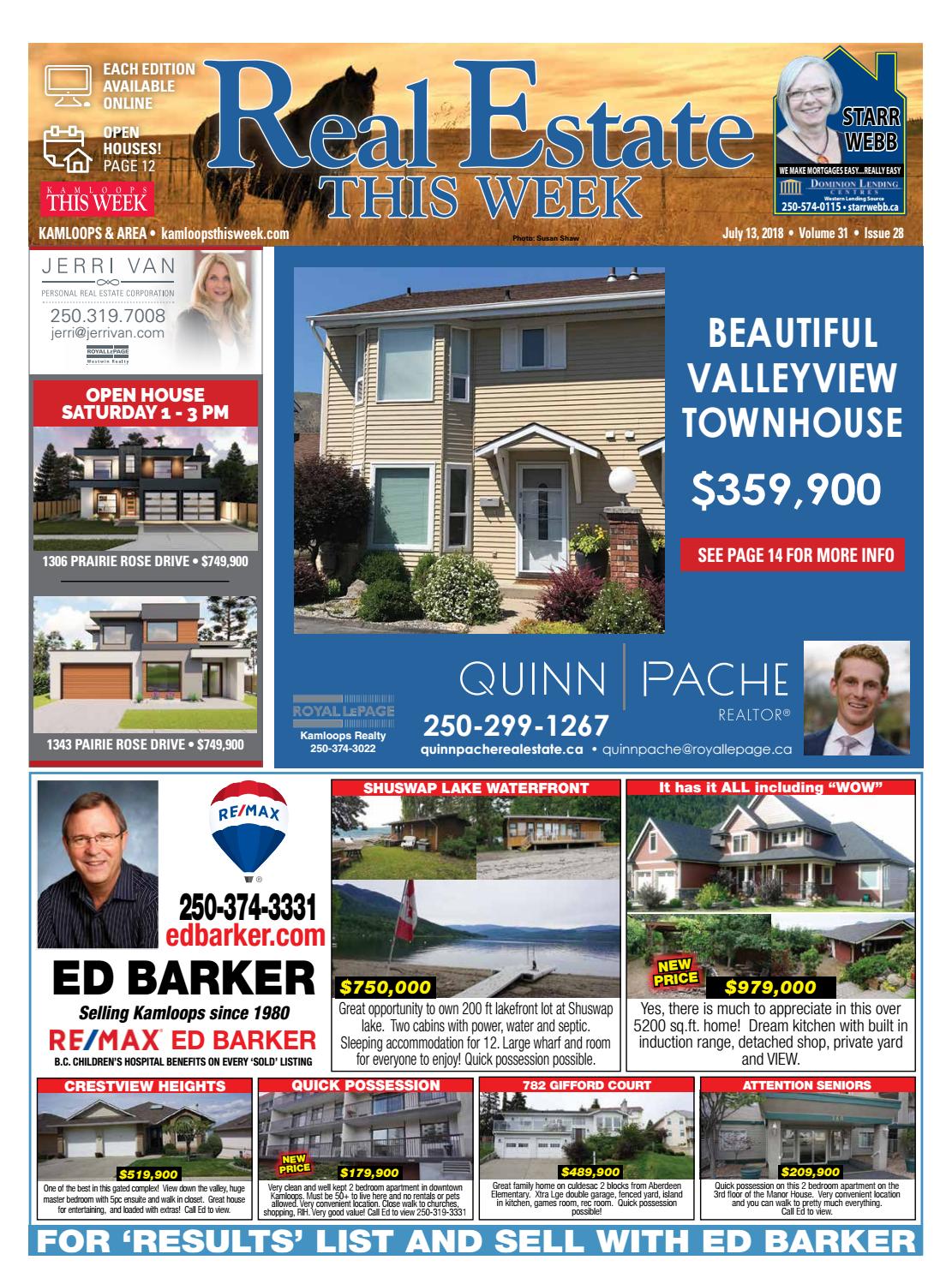 Kamloops Real Estate, July 13, 2018 by KamloopsThisWeek Issuu