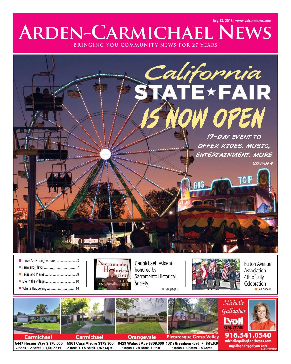 ArdenCarmichael News July 13, 2018 by Valley Community Newspapers