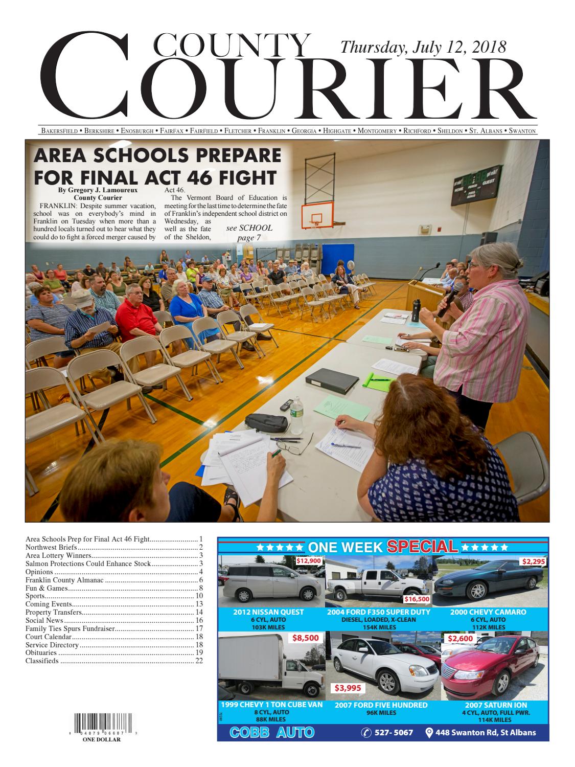County Courier Eedition, July 12, 2018 by countycourier Issuu