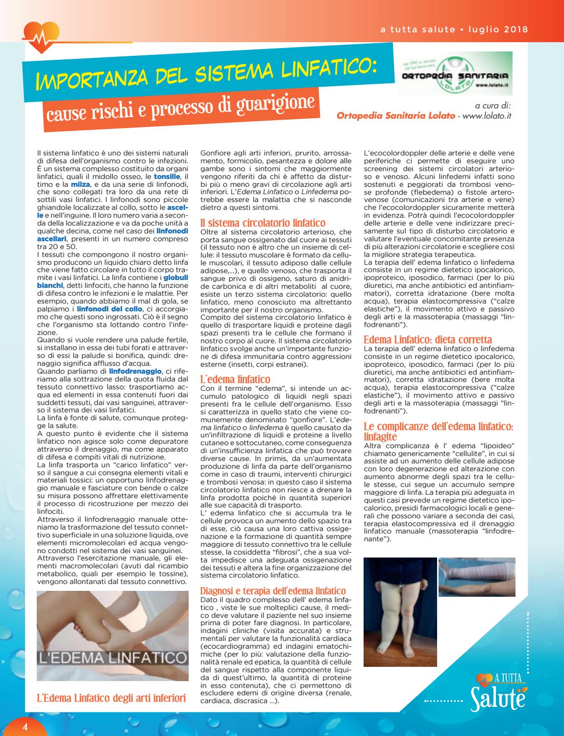 dieta del cancro linfatico