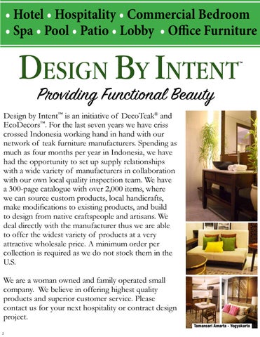 Intent- Hospitality & Contract Furnishings 家具目录 · Design by 第 2 页
