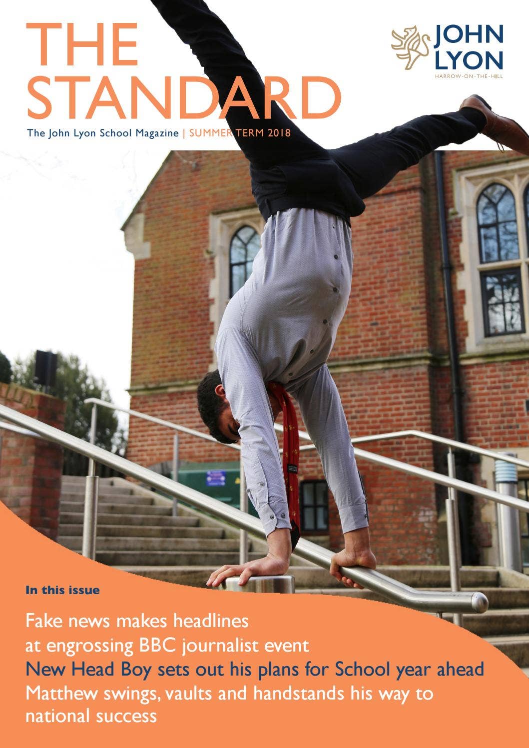 The Standard - Summer Term 2018 by johnlyonharrow - Issuu