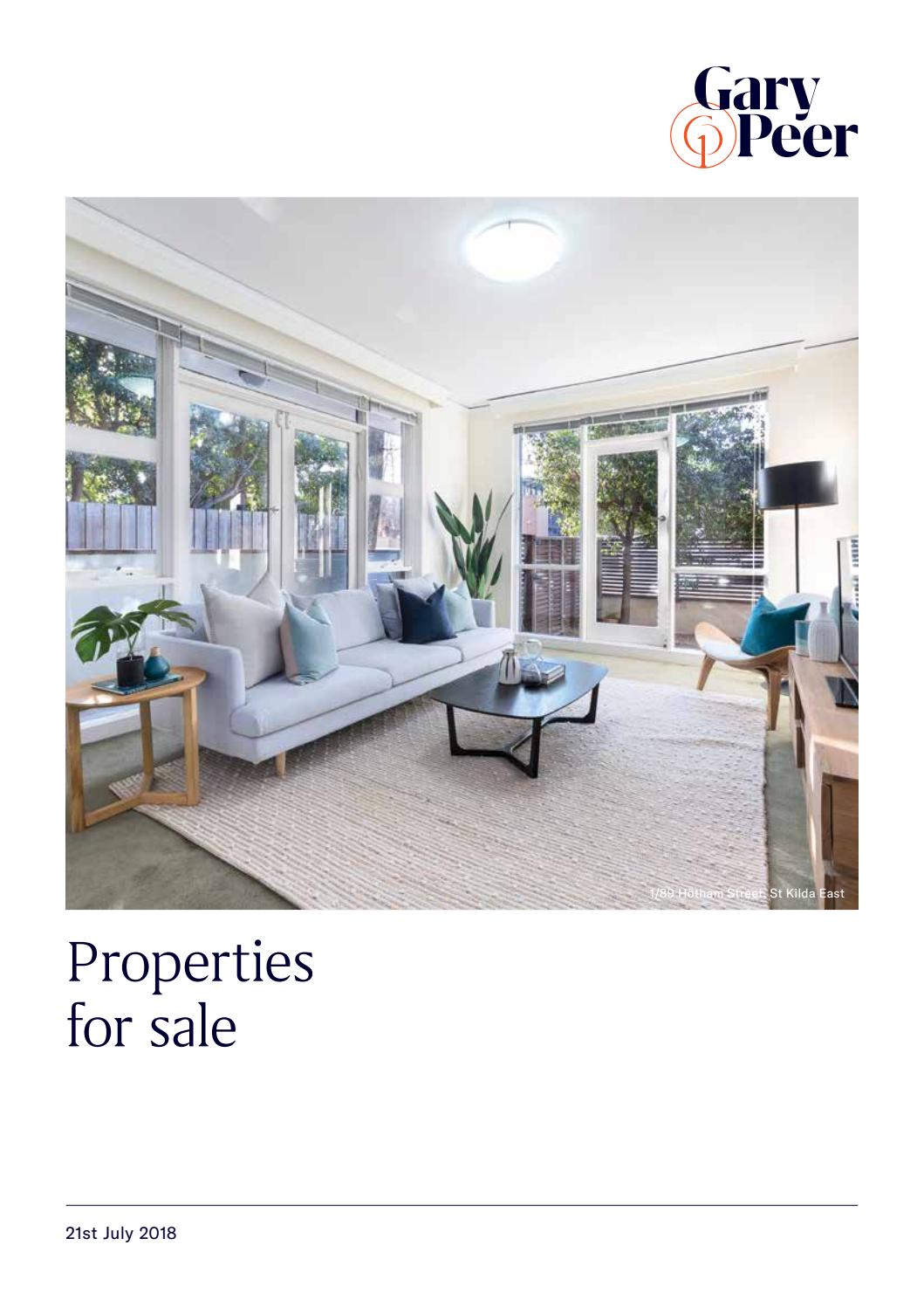 Gary Peer Properties for Sale 21st July 2018 by Gary Peer