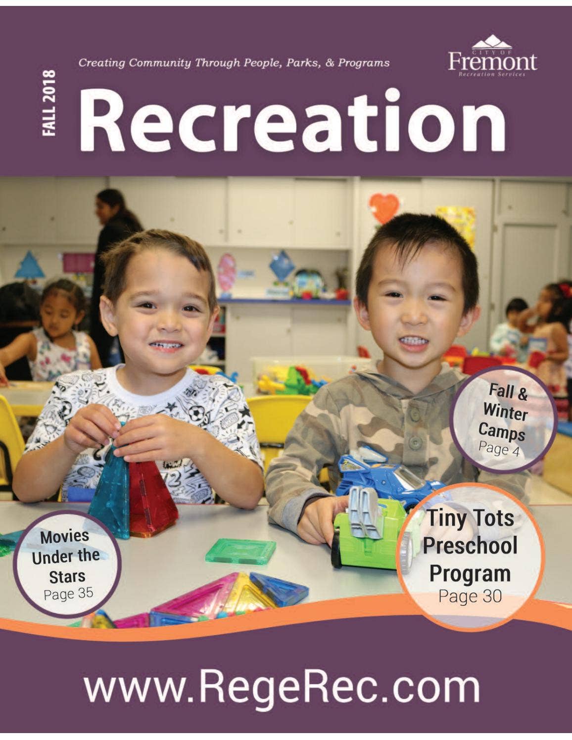 Recreation Guide: Early Fall 2018 by City of Fremont Parks & Recreation ...